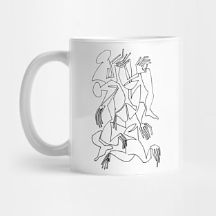 Abstract Bodies Drawing Improvisation #8 Mug